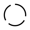 minimalist circle icon for balanced fund option