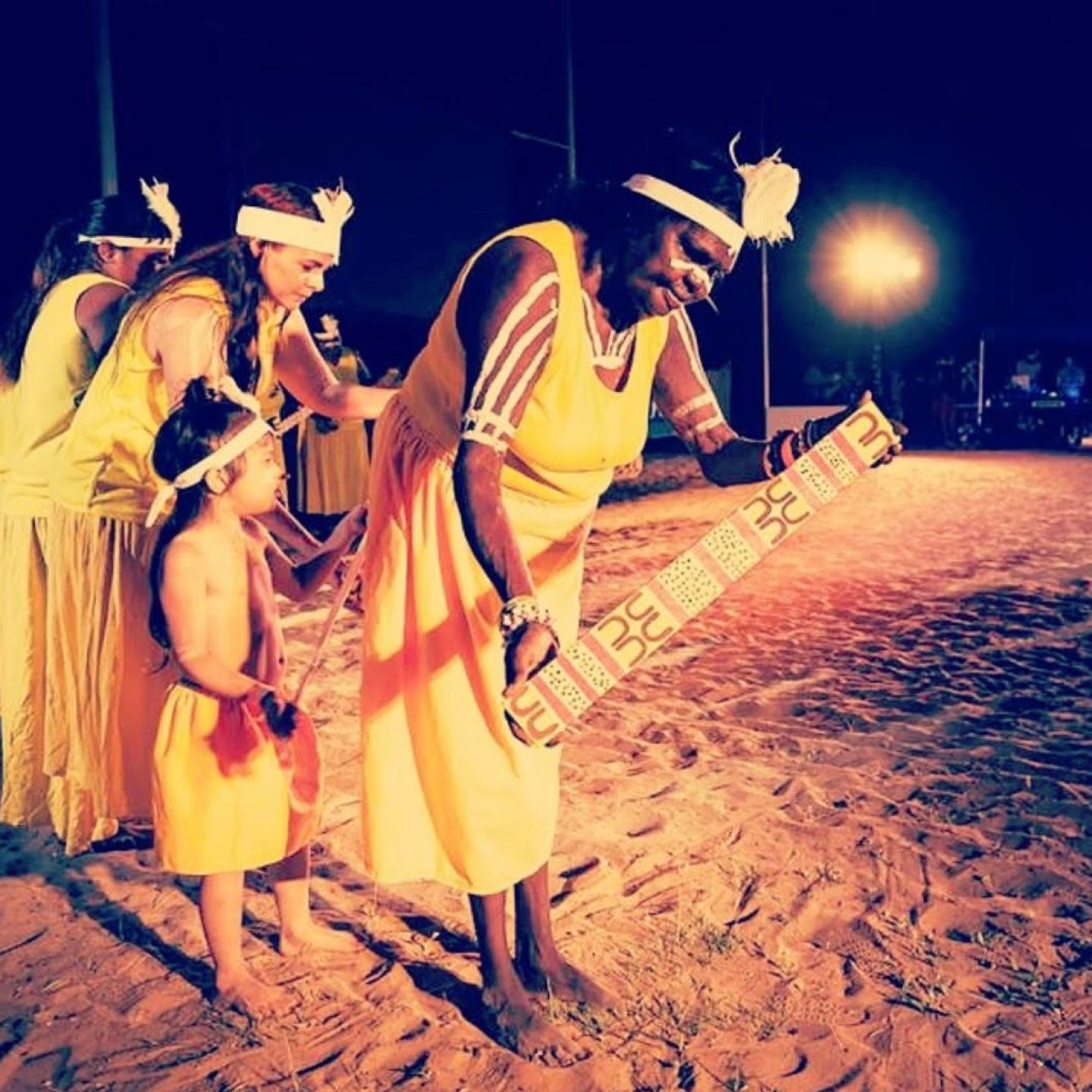 Gudanji Women partaking in a ritual of their people