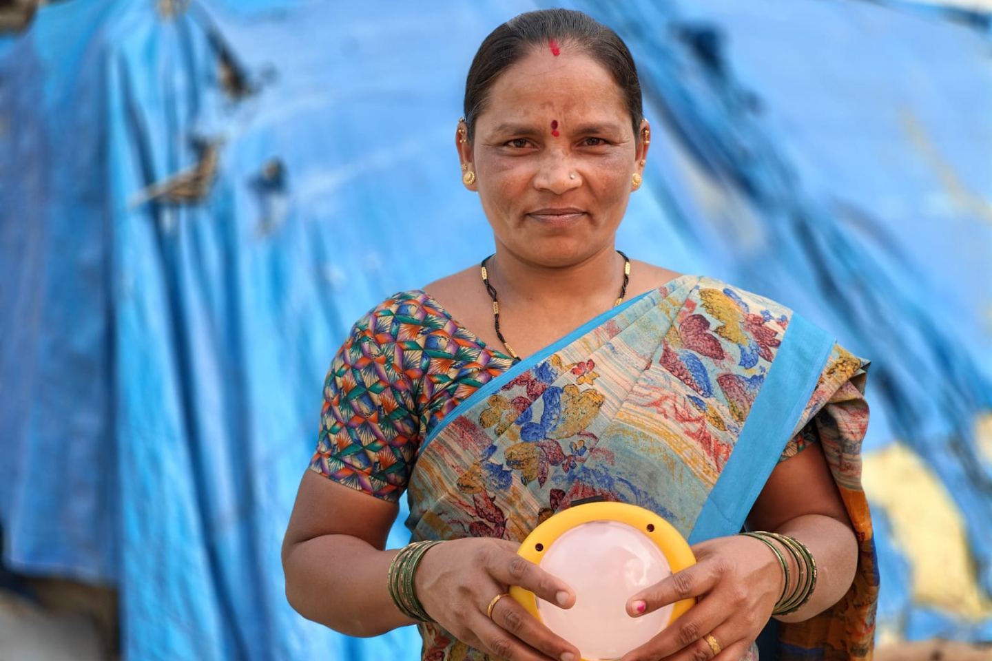 Woman in India who has received funding and support from Pollinate Group